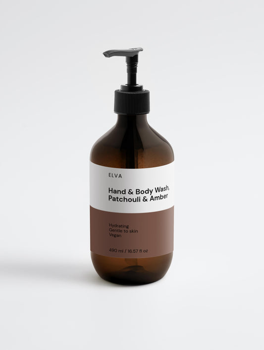 Hand & Body Wash, Patchouli & Amber Vanilla